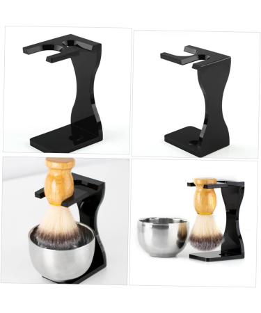 Angoily 3-Piece Beard Brush Holder Set - Stylish Acrylic Organizer for Man's Bathroom & Toilet Paper Storage - Buy Online on GoSupps.com