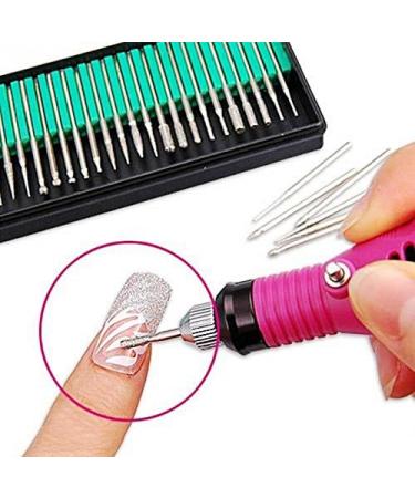 30 pcs Nail Art Electric Drill Bits Polishing Grinding Head Replacement Manicure Pedicure Machines Set for Nail DIY Tool - Buy Online on GoSupps.com