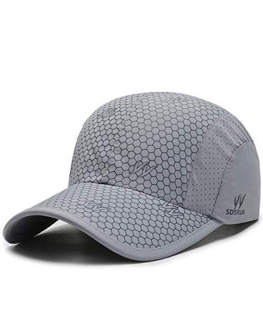CLAPE Outdoor Sun Visor Hats Lightweight Waterproof Breathable Sports Hat UPF50+ Ultra Thin Cooling Baseball Hats Cp08-light Gray