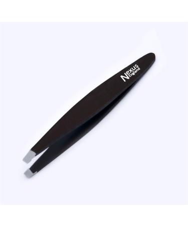 Nexus Professional Black Beauty Eyebrow Slanted Tweezers (Black Fish Style) - Buy Online on GoSupps.com