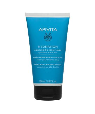 APIVITA Hydration Moisturizing Conditioner for All Hair Types Men and Women - With Vitamin E & Hyaluronic Acid for Intense Hydration. Prevents Breakage Reduces Frizz 5.07 Fl Oz