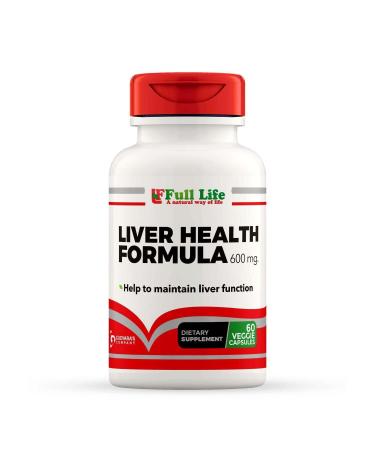 Full Life Liver Health Formula - Dietary Supplement - 60 Veggie Capsules