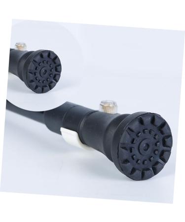 Clispeed 4-Piece Slip-Proof Crutches Pipe Tips - 1 Inch Safety Accessories for Rollators & Walking Sticks - Thickened Rubber Covers - Black (5x4cm) - Buy Online on GoSupps.com