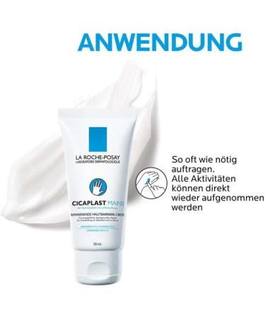 Roche-Posay CicaPlast Hand Cream 50ml - Soothing Repair for Dry Hands | Fast International Shipping - Buy Online on GoSupps.com
