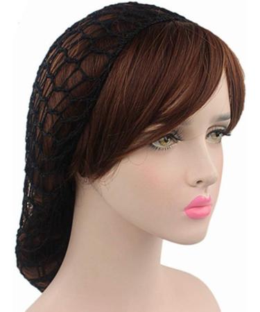 Egurs 2 Pieces Night Sleep Cap Hair Net - Elastic Knitted Wig Cap for Women & Girls | Comfortable & Breathable Head Cover for Better Sleep - Buy Online on GoSupps.com