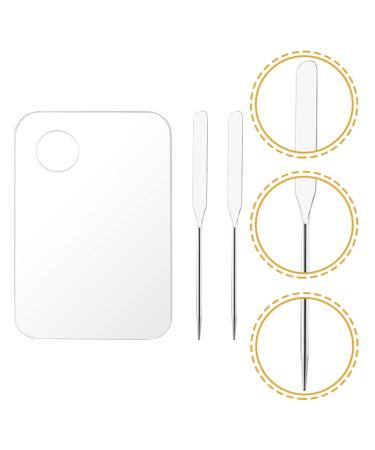 Color Palette Set - Korean Makeup Spatula & Mixing Tray for DIY Cosmetics | Professional Makeup Mixing Plate - Buy Online on GoSupps.com