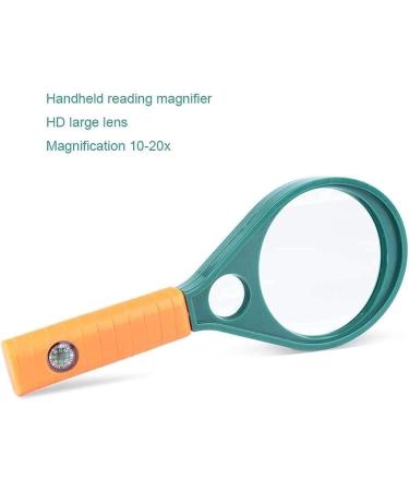 Spacmirrors Magnifying Glass High-Definition Magnifying Glass 10 Times 20 Times Zoom Lens 75Mm Big Lens Suitable for The Elderly 10X Portable Hand-held Magnifying Glass Magnifier - Buy Online on GoSupps.com