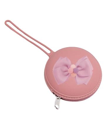 Calakono Silicone Pacifier Container - Portable Silicone Holder & Storage Bag for Travel - Dark Pink Zip Bag for Jewelry & Keys - Buy Online on GoSupps.com