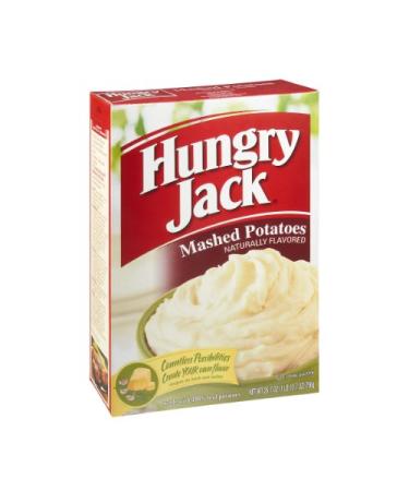 Hungry Jack Instant Mashed Potatoes, Naturally Flavored - Family Size 26.7 Ounce Box 1.66 Pound (Pack of 1)