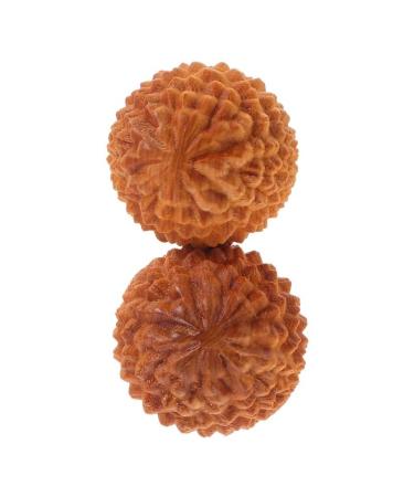 BLBTEDUAMDE 2pcs Handball Massager Round Exercise Ball Handle Leisure Massager Massager Light Yellow