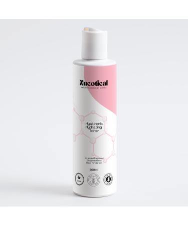 Hydrating Toner for Face with Hyaluronic Acid and Rose Water for All Skin Types Water Full Hyaluronic Toner- Alcohol Free Fragrance Free Vegan Cruelty Free Toner Hydrating 200 ML