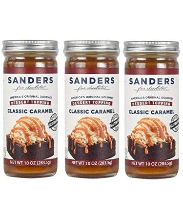 Sanders Dessert Topping Classic Caramel 10 Oz (Pack of 3)