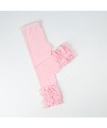 Hoolchean Girls Cotton Ruffle Leggings - Slim Pink (5-6 Years) - Buy Online on GoSupps.com