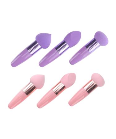 MERRYHAPY 2 Sets Beauty Pen Facial Powder Sponge Beauty Brush Cosmetic Supplies Makeup Pen Face Powder Sponge Beauty Supplies Supple Makeup Sponge Portable Makeup Sponge Makeup Puff Pen