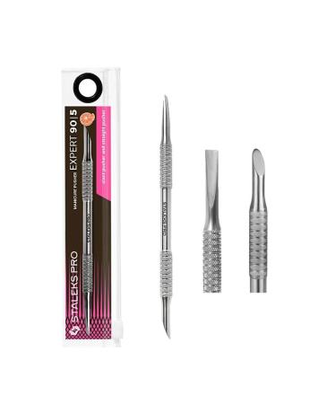 Natury Nails Stainless Steel Expert 90/5 Cuticle Pusher (Slant and Straight)