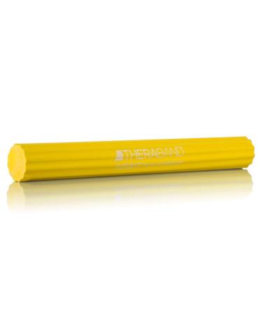 THERABAND Resistance FlexBar for Men and Women Strength Grip and Elbow Training and Pain Relief Home Gym Equipment Intermedium Level Yellow Extra Light Extra Light Yellow
