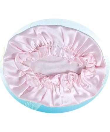 Silk Sleep Cap for Women - Pink Medium Size | Silk Night Cap for Hair Styling - Buy Online on GoSupps.com