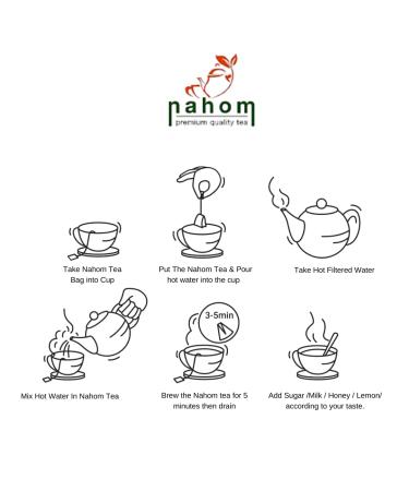Nahom India's Masala Chai Tea Loose Leaf - 50 Cups of Spiced Black Tea with Cinnamon Cardamom & Pepper | 3.53oz / 100g Tin for Chai Latte - Buy Online on GoSupps.com