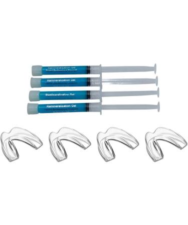 4 Syringes Remineralization Gel & Custom Teeth Trays - Strengthen Enamel & Reduce Sensitivity - Ideal for Post-Teeth Whitening Care - Buy Online on GoSupps.com