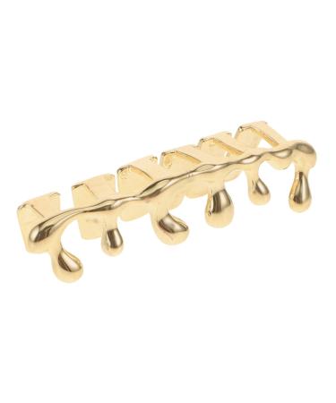 Healeved Healeved Hiphop Zestans Gold Plated Water Drop Braces Drop Tooth Caps Lower Teeth Caps Drop Tooth Caps Teeth Drop Cap Teeth Hiphop Teeth Drop Caps Gold
