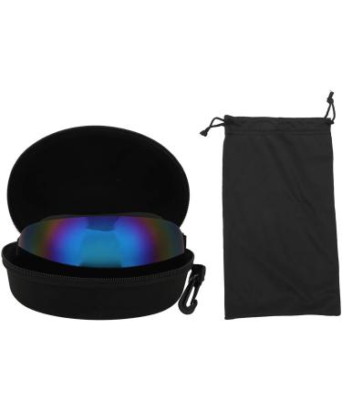 Pet Ski Glasses Impact Resistant Universal UV Protection Dog Goggles Windproof for Medium Large Dog (Black Frame Blue Lens) - Buy Online on GoSupps.com