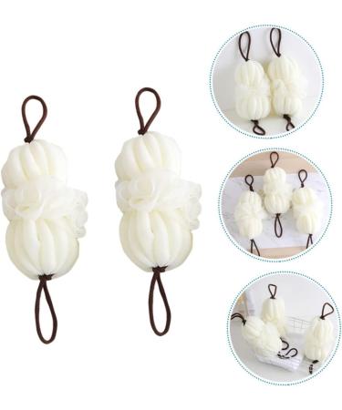 Balacoo 4 Pcs Bath Ball - Exfoliating Loofah & Back Scrubber for Soft Skin | International Shipping Available - Buy Online on GoSupps.com