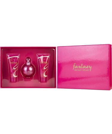 Fantasy Britney Spears Set-Eau De Parfum Spray 3.3 Oz & Body Souffle 3.3 Oz & Shower Gel 3.3 Oz