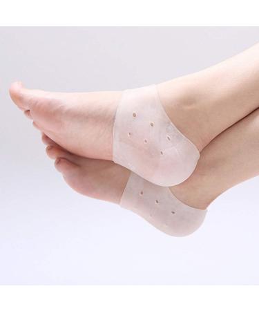 Minkissy 6 Pairs Silicone Gel Heel Protection Sleeves - Cushioned Moisturizing Ankle Socks for Dry Feet - Buy Online on GoSupps.com