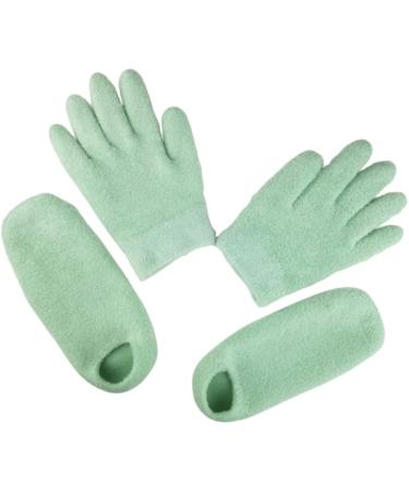Healeved 2 Sets Booties for Shoes Covers Heel Socks for Dry Cracked Hands Exam Socks for Boots and Socks for Spa Treatment Valid Gel Spa Socks Hand Mask Frosted - Buy Online on GoSupps.com