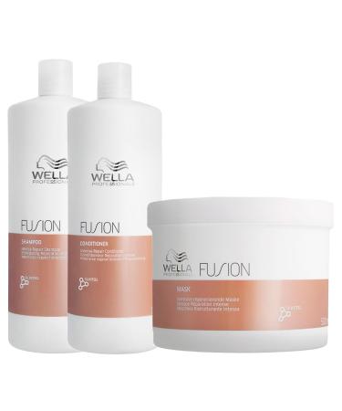 WELLA PROFESSIONAL - FUSION intense Repair Shampoo 1L - Conditioner 1L - Mask 500ml