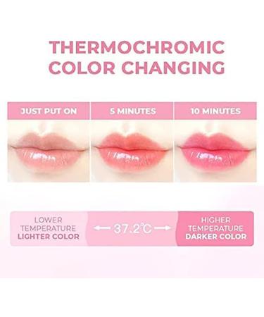 MQSHUHENMY Lippo Thermochromic Lip Balm Color Changing Lip Balm Cat Paw Shaped Lip Balm Lip Butter Mini Cute Moisturizing Lip Balm Cute Pink Lip Balm for Dry Lips (1Pcs) - Buy Online on GoSupps.com