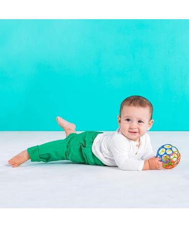 Bright Starts Oball Classic - Flexible Sensory Activity Toys for Children | Blue Green Red Yellow - Buy Online on GoSupps.com