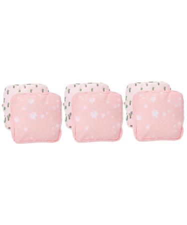 Healeved 6 pcs storage bag for women's bandages Period Payer Jewelry bag made of cotton Mini thin tampon holder for breastfeeding inserts wallet for women's tape bags pocket diapers