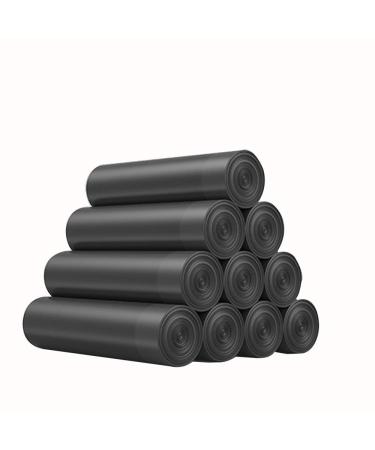 WFF Trash Bags Household Garbage Bags Disposable Thick Plastic Bags Portable Vest Type drip-Free Clean and hygienic 10 Rolls (White Black) (Color : Black Medium Size : 2 Pieces) 2 pieces Black Medium
