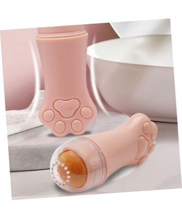 Healeved Volcanic Stone Oil-Absorbing Ball Massage Tool - Pink Facial Massager Roller for Skin Care (7.5x3cm - Buy Online on GoSupps.com