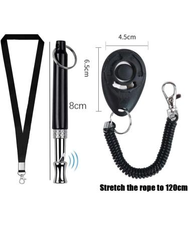DOTHANGWEI 2 Packs Dog Whistle for Recall Stop Barking Dog Whistle to Stop Barking Neighbors Dog Professional Dog Training Clicker Set Adjustable Frequencies with Lanyard for Dog Training - Buy Online on GoSupps.com