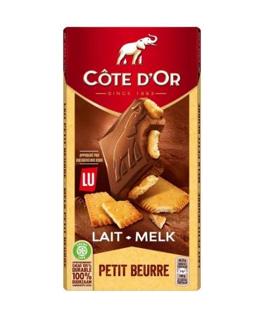 Cote D'Or Côte D'Or Milk Block Petit Beurre 170 g - Pack of 4