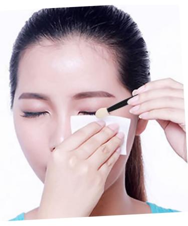 WOONEKY 24pcs Eyeliner Sponge Brush Smudge Eye Brush Dual Ended Eyeshadow Brush 7cm Black - Buy Online on GoSupps.com