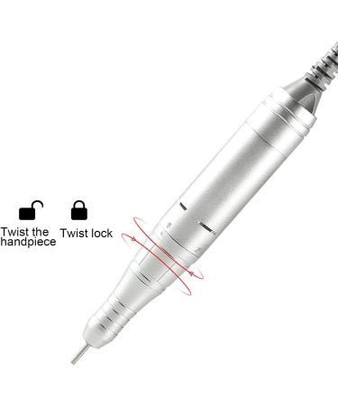 White Mini Nail Drills for Acrylic Nails and Natural Nails USB Rechargeable 30000 RPM Nail Drill Kit with Ceramics Drill Bits - Buy Online on GoSupps.com