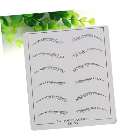 Mikinona Eyebrow Microblading Skin 6 Pcs Eye Brow Shaping Kit Eyebrow Practice Skin Eyebrow Trimming - Buy Online on GoSupps.com