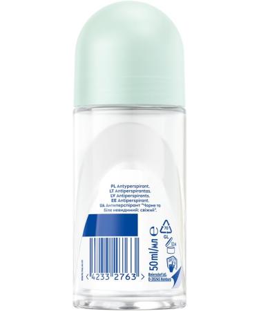  NIVEA NIVEA Invisible Fresh Roll On Antiperspirant Black and White 50 ml - Buy Online on GoSupps.com