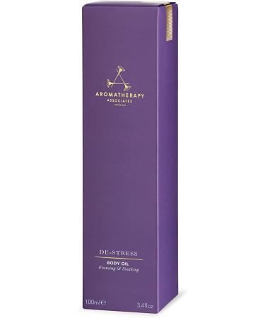 Aromatherapy Associates De-Stress Body Oil 100ml with Arnica, Rosemary & Ginger - Muscle Recovery Post-Workout - Buy Online on GoSupps.com