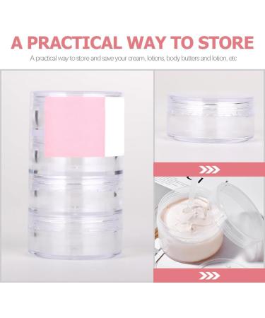 minkissy 3 Sets Eye Cream Box Stackable Clear Plastic Organizer Round Small Cream Jars Makeup Samples Jar Beauty Products Jar Cosmetics Holding Jars Makeup Cream Container Travel Leakproof 6.5x3.7cm Transparent - Buy Online on GoSupps.com