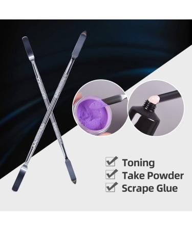 Rolabling 7.2 Pro Stainless Steel Makeup Spatula Double Sided Cosmetic Stirring Rod Nail Art Manicure Tool - Size 2 - Buy Online on GoSupps.com