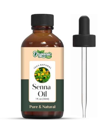 Organic Zing Senna Oil Cosmetic Grade (30 ml / 1.01 fl oz) - Botanical Oil for Skin Care Hair Blends & DIY Formulations