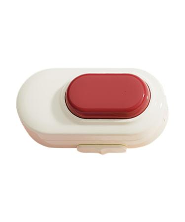 Petit Coupeur de Comprim s | Diviseur Pr cis Portable 1/4 | Coupe-M dicament Compact pour Femmes Adultes Seniors | Id al pour Usage Scolaire Professionnel Voyage | Bo tier Pratique Rouge et Beige