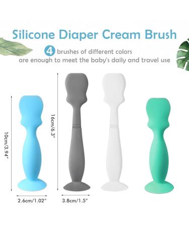 Sharra Diaper Cream Applicator - Silicone Brush for Diaper Rash Relief with Suction Cup | International Shipping Available - Buy Online on GoSupps.com