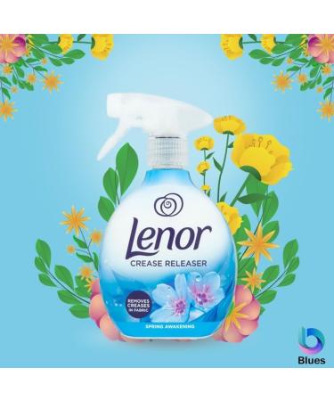 Lenor Crease Releaser Spray Removes Creases in Fabric. Spring Awakening Scent Twin Pack 2 x 500ml - Buy Online on GoSupps.com