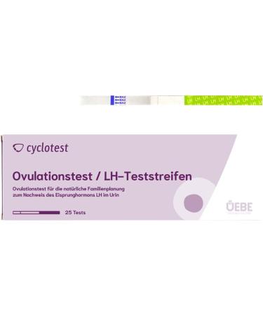 Cyclotest Ovulation Tests - 25 LH Tests for Fertility & Natural Contraception | Accurate & Reliable Results - Buy Online on GoSupps.com