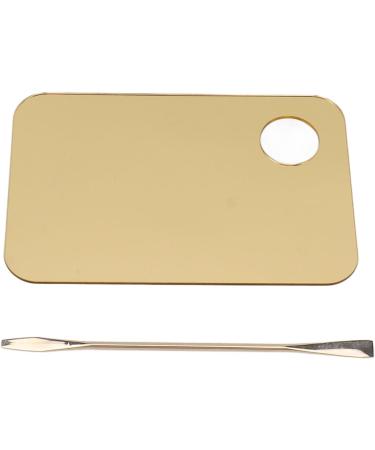 Nail Art Mixing Palette Makeup Mixing Palette Portable Mixing Clean Golden Thumbhole for Liquid Makeup - Buy Online on GoSupps.com